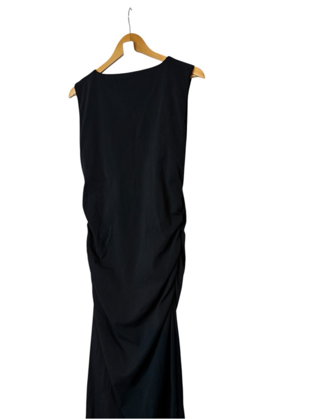 Veronica Beard Charissa Stretch-Cotton black bodycon sleeveless Midi Dress Sz XL